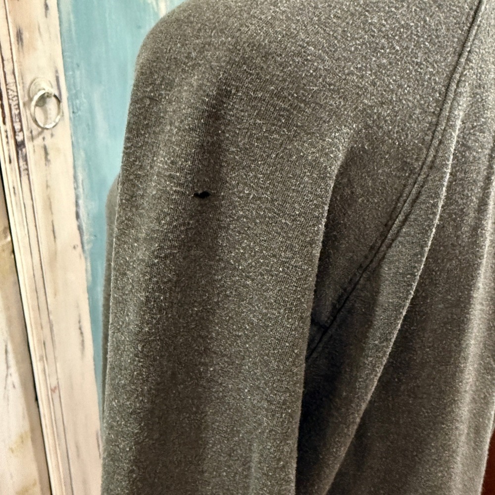 Athleta Coaster Luxe Recover Sweatshirt Dark Green Elm Large FLAW Athleisure - Picture 10 of 14